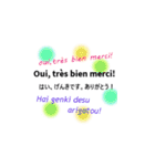 フランス語と日本語  Chi part 1！（個別スタンプ：3）