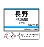 長野私鉄 長野線 今この駅だよ！タレミー（個別スタンプ：1）