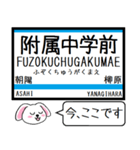 長野私鉄 長野線 今この駅だよ！タレミー（個別スタンプ：9）