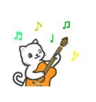 楽器演奏するネコ（個別スタンプ：7）