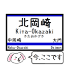 愛知私鉄の環状線 今この駅だよ！タレミー（個別スタンプ：4）