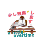 礼儀正しい、すずめ侍（個別スタンプ：4）