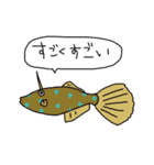 たのしいきけんな魚スタンプ（個別スタンプ：3）