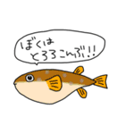 たのしいきけんな魚スタンプ（個別スタンプ：36）