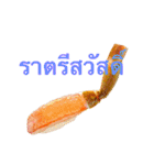 タイ語の実写のお寿司のスタンプ（個別スタンプ：7）