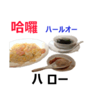 食べ物の写真 中国語と日本語（個別スタンプ：40）