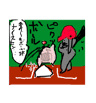 WOsagiの日本の野球（赤）（個別スタンプ：20）