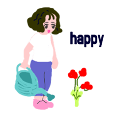[LINEスタンプ] Fami's Happy Day