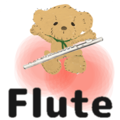 [LINEスタンプ] flute orchestra English versionの画像（メイン）