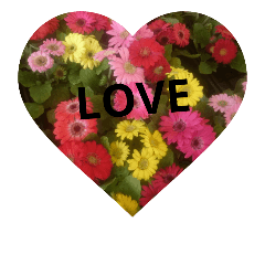 [LINEスタンプ] flower girl love