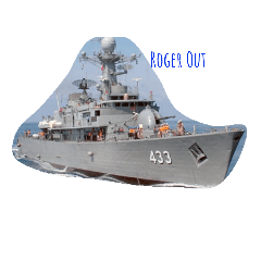 [LINEスタンプ] Frigate1 Warship