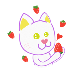 [LINEスタンプ] ライラックにゃん