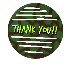 [LINEスタンプ] Thank you！ See you later！