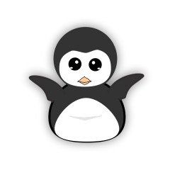 [LINEスタンプ] penguin and fish