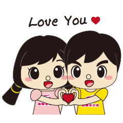 [LINEスタンプ] Let me share the love with you