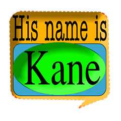 [LINEスタンプ] His name is Kane.