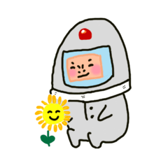 [LINEスタンプ] APOLLO SPACE BOO BOO