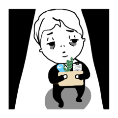 [LINEスタンプ] sick and tired workers