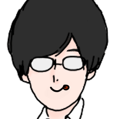 [LINEスタンプ] 眼鏡の先輩