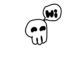 [LINEスタンプ] Little skull adventure