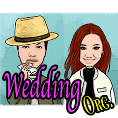 [LINEスタンプ] Wedding Org