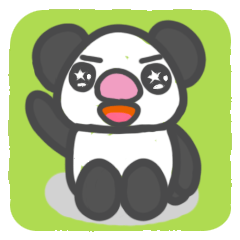 [LINEスタンプ] Pink nose bear