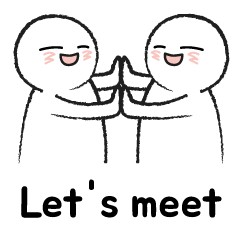 [LINEスタンプ] let's meet