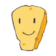 [LINEスタンプ] cheese man