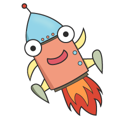 [LINEスタンプ] the rocket boy