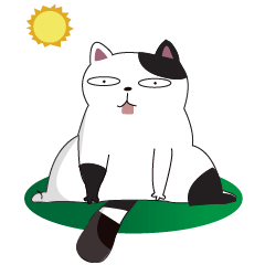 [LINEスタンプ] Chubby Cat and his girlfiend