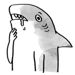 [LINEスタンプ] Mr. Spring x Shark Friend