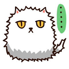 [LINEスタンプ] Just A Cat Have A Facial Palsy