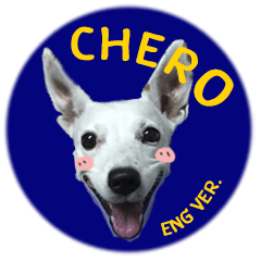 [LINEスタンプ] Chero The White Jack Eng ver.