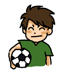 [LINEスタンプ] がんばるサッカー少年の画像（メイン）