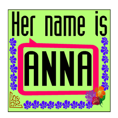 [LINEスタンプ] Her name is Anna vol. 1