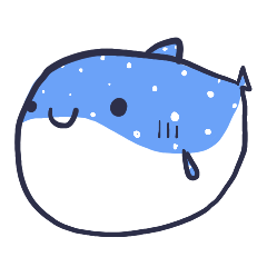 [LINEスタンプ] whale shark i am