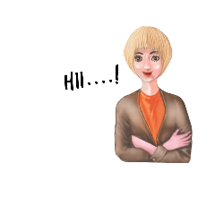 [LINEスタンプ] blonde