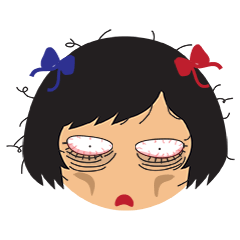 [LINEスタンプ] Giddy Girl