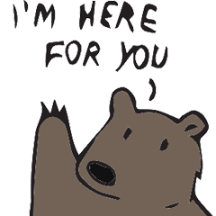 [LINEスタンプ] I'm here.