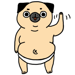 [LINEスタンプ] I am a PUG ！