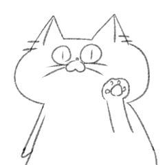 [LINEスタンプ] 餅福猫