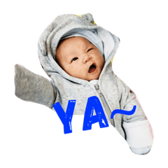 [LINEスタンプ] Q Baby in Life