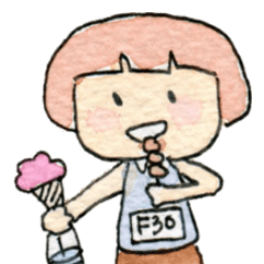 [LINEスタンプ] Marathon Cute Runner