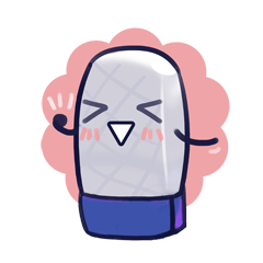 [LINEスタンプ] Milk Eraser