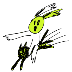 [LINEスタンプ] Bipolar disorder rabbit