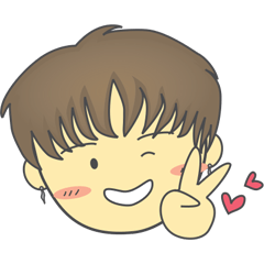 [LINEスタンプ] Eye-smile Boy