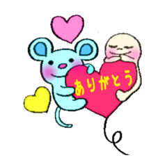 [LINEスタンプ] ホイップくんとリップちゃん