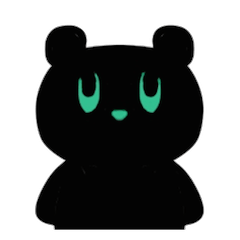 [LINEスタンプ] くろくまパン