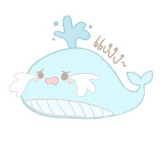 [LINEスタンプ] MoJi Whale 1