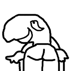 [LINEスタンプ] Turtle's Man